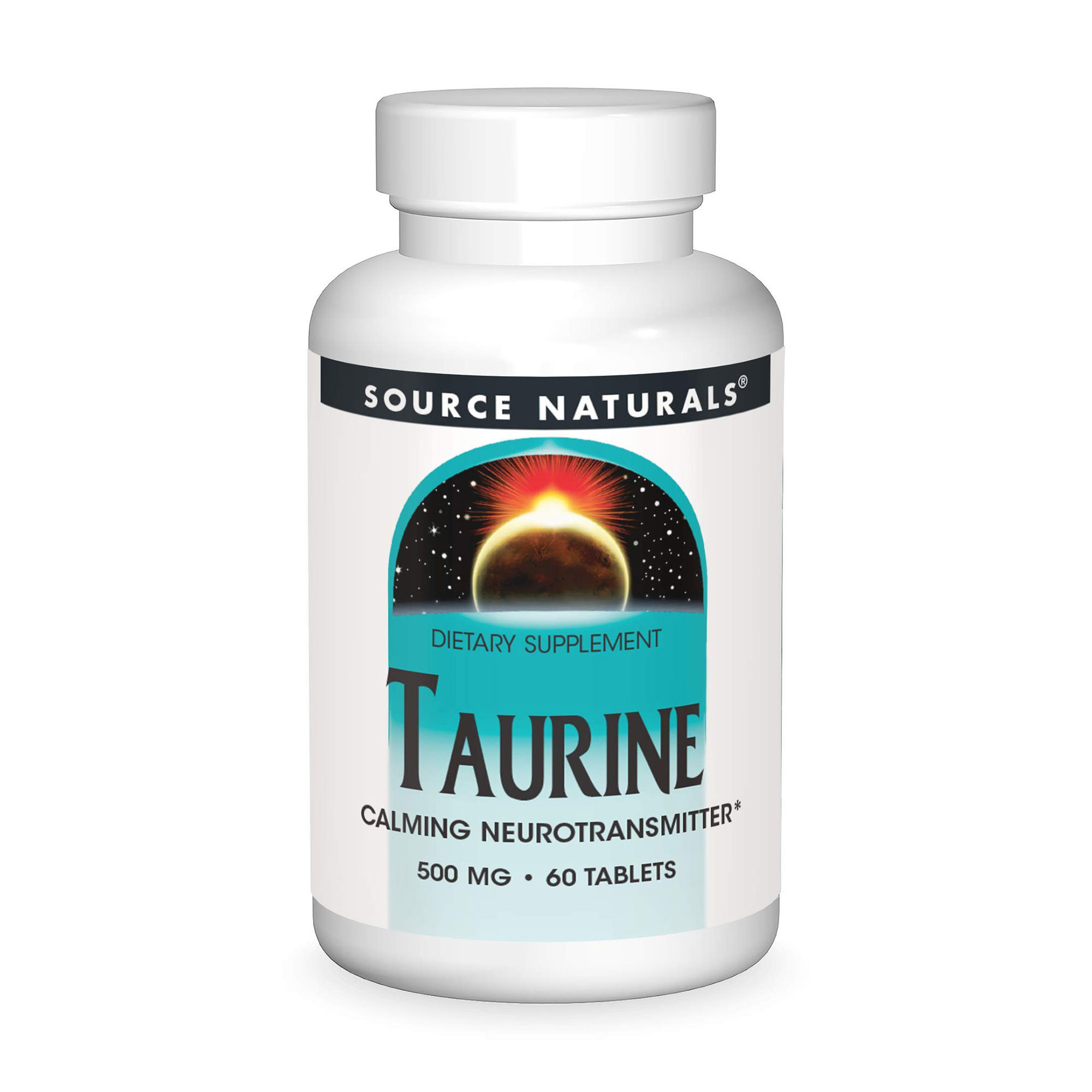 Таурин Source Naturals Taurine 500 мг, 60 таблеток